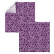 Block print stars in purple, Medium