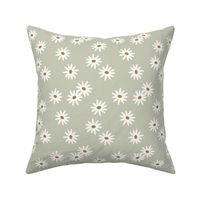 daisies - mint, baby girl floral MEDIUM scale 