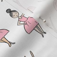 ballet // dancing dancer ballet fabric cute girls music white pink