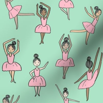 ballet // dancing dancer ballet fabric cute girls music mint