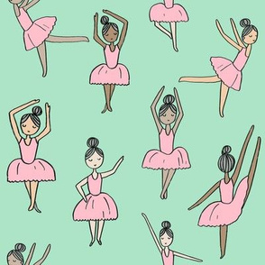 ballet // dancing dancer ballet fabric cute girls music mint