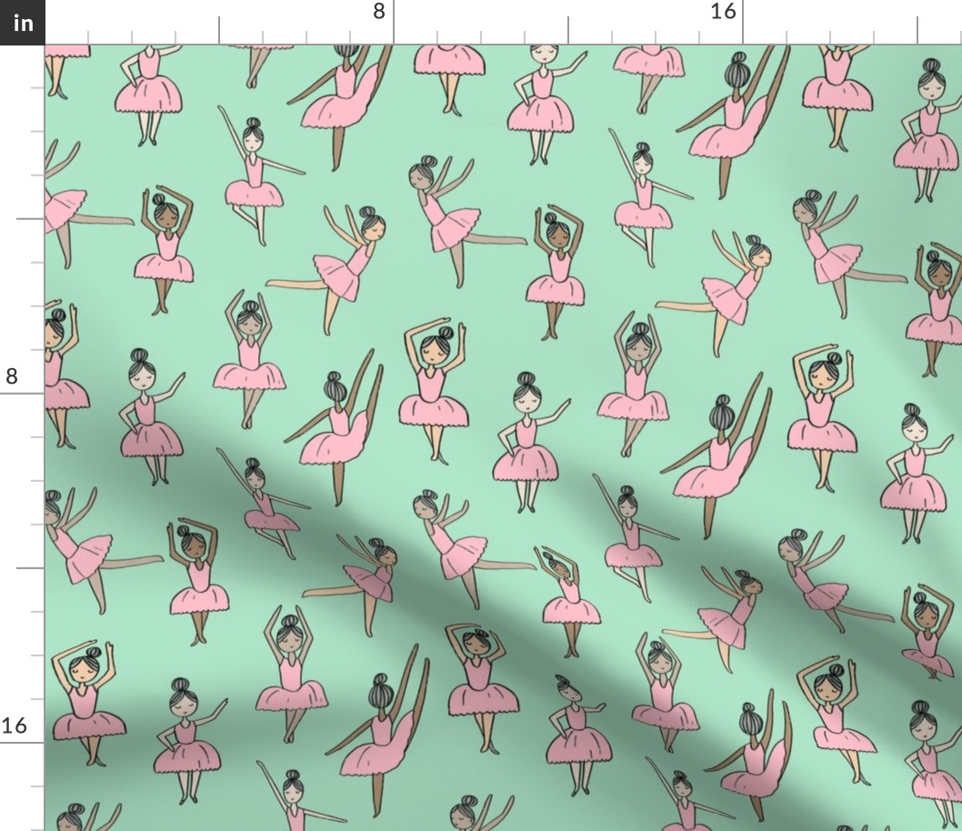 ballet // dancing dancer ballet fabric cute girls music mint