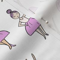 ballet // dancing dancer ballet fabric cute girls music white lavender