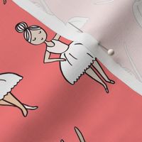 ballet // dancing dancer ballet fabric cute girls music coral