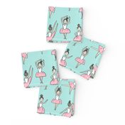 ballet // dancing dancer ballet fabric cute girls music medium  blue