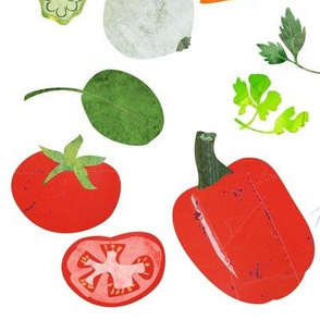 Veggies in Collage