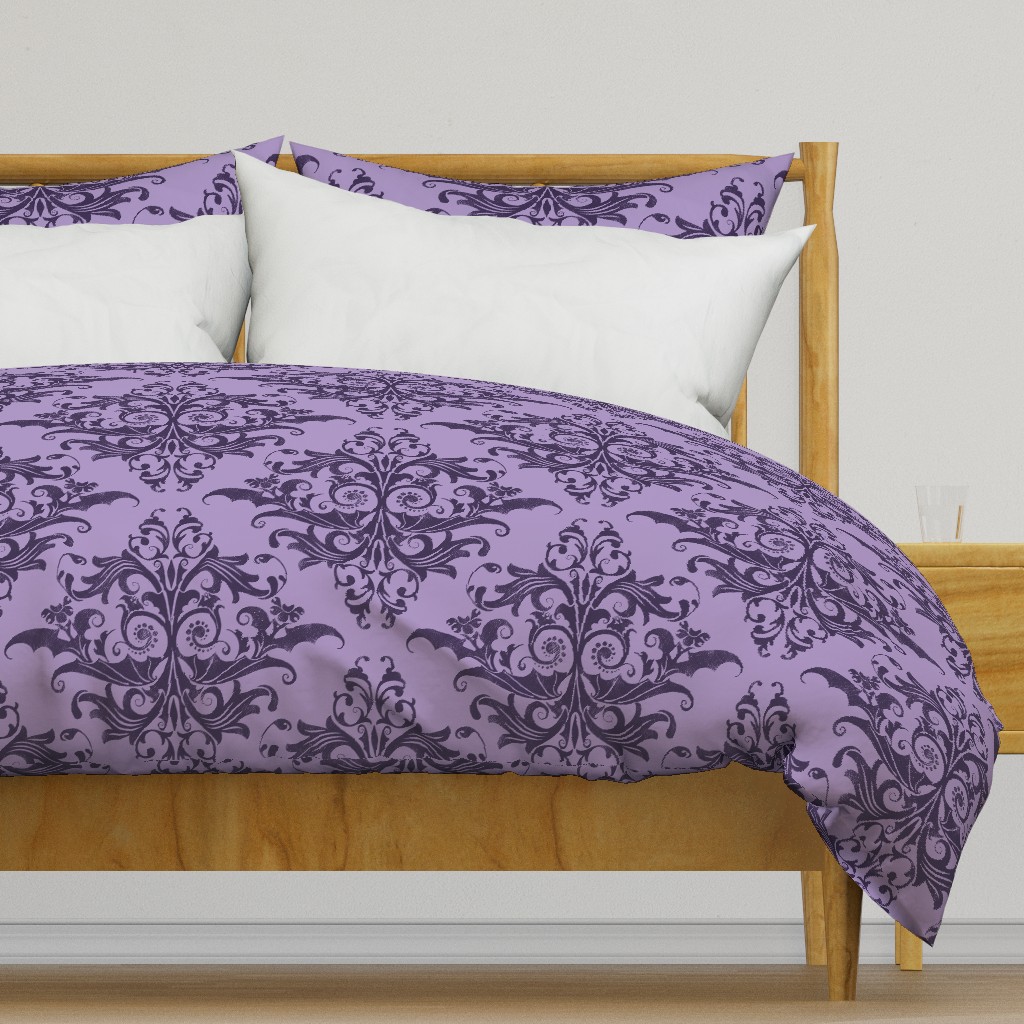 Calvarium Damask - dark purple-light purple