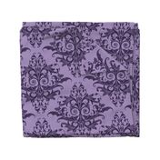 Calvarium Damask - dark purple-light purple