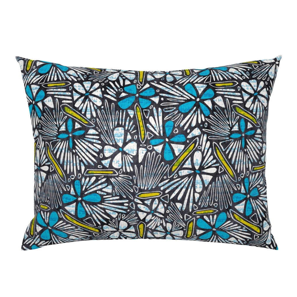 Asha Floral - Blue Yellow