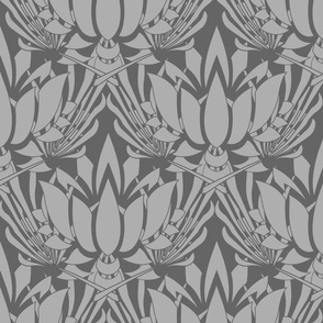 lotus print lotus wallpaper gray lotus dining room 