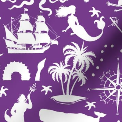 High Seas Adventure on Purple // Large