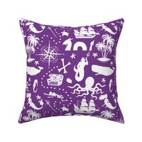 High Seas Adventure on Purple // Large