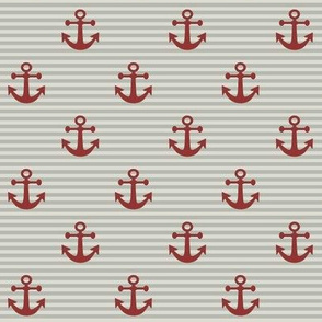1" Red Anchors