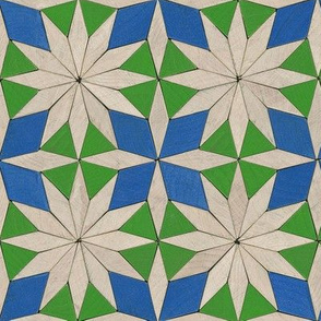 pattern blocks - star and cross