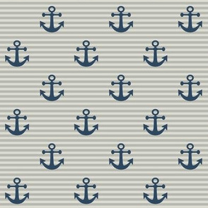 1" Navy Anchors 