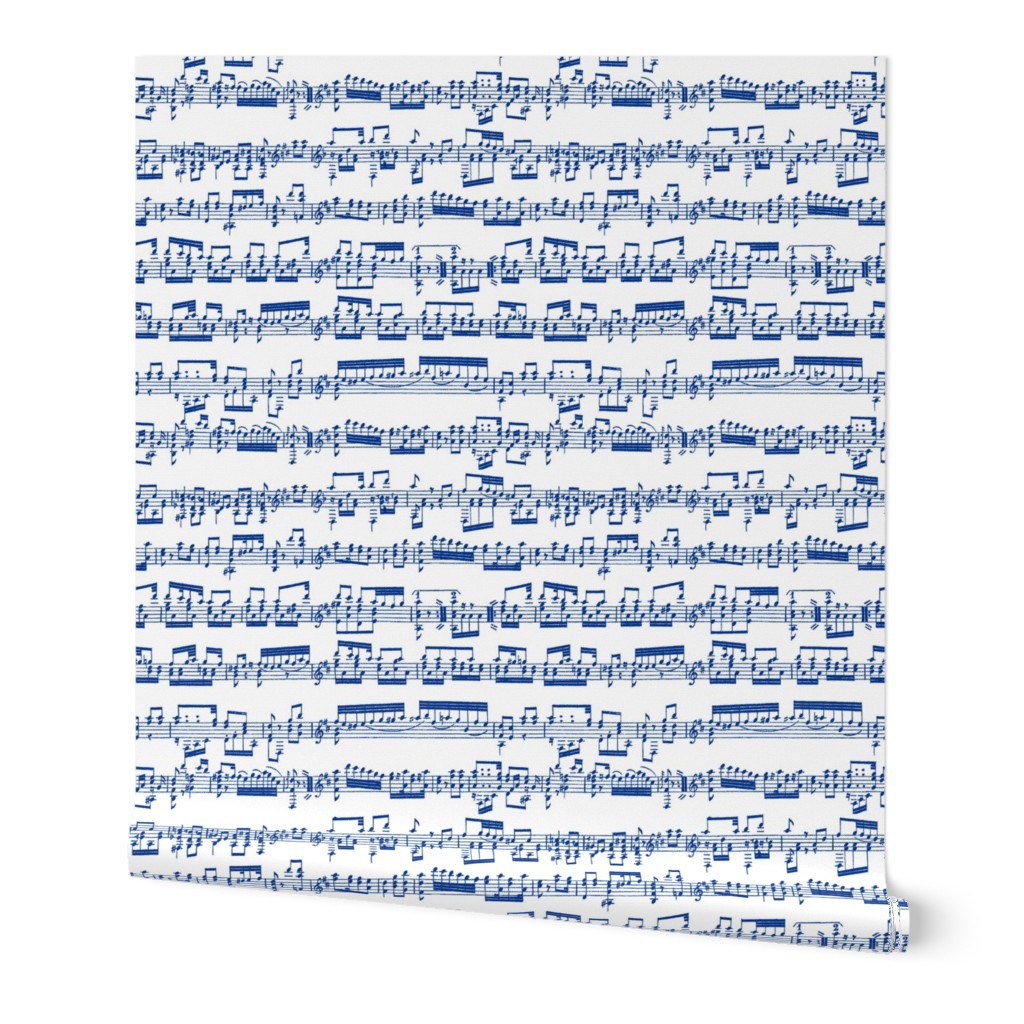 Sheet Music in Blue // Small