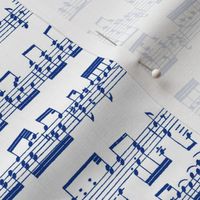 Sheet Music in Blue // Small