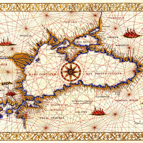 1533 Black Sea Map (56"W)