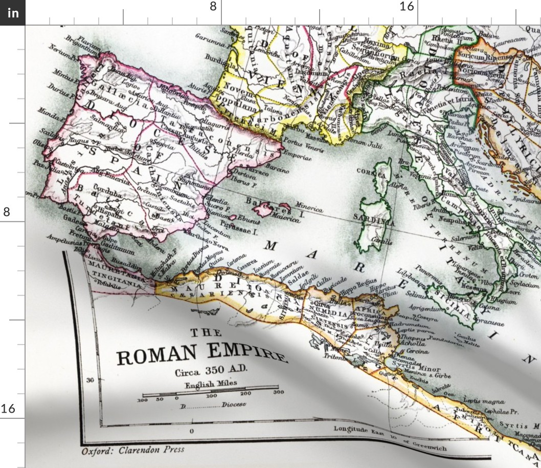 Roman Empire 350 AD (42"W)