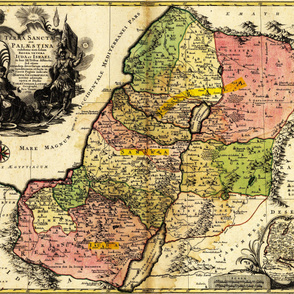 1759 Map of Palestine (42"W)
