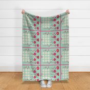 Aqua Floral Dish Towel