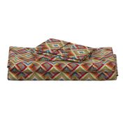 kilim rug design, large scale, beige red green blue orange