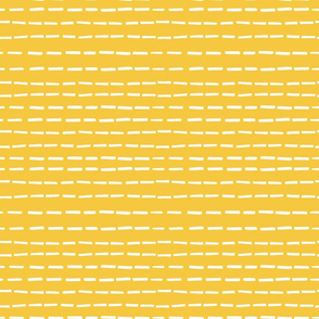 Dashed Lines on Mustard Yellow