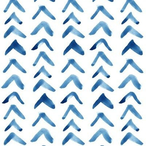 Blue Watercolor Arrows // Vertical