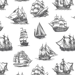 Grey Sailing Ships // Small