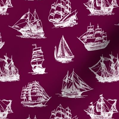 Sailing Ships on Tyrian Purple // Small