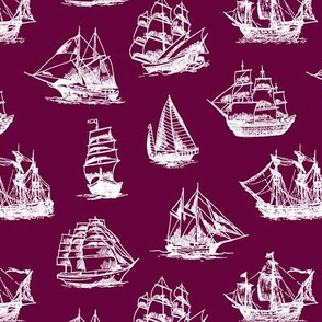 Sailing Ships on Tyrian Purple // Small
