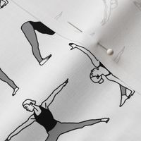 Yoga Girls in Black & Grey // Small