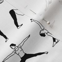 Yoga Poses in Black & White // Small