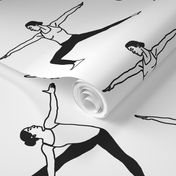 Yoga Poses in Black & White // Small