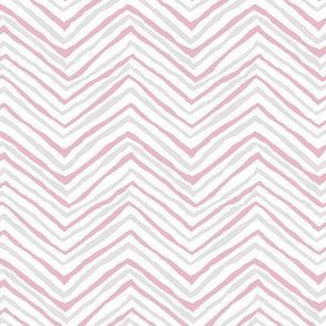 zig zag pink gray grey chevron painted stripes