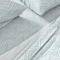 zig zag aqua gray chevron blue-green stripes