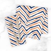 navy blue orange zig zag chevron tigers clemson football