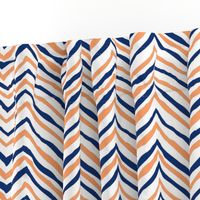 navy blue orange zig zag chevron tigers clemson football