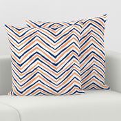 navy blue orange zig zag chevron tigers clemson football