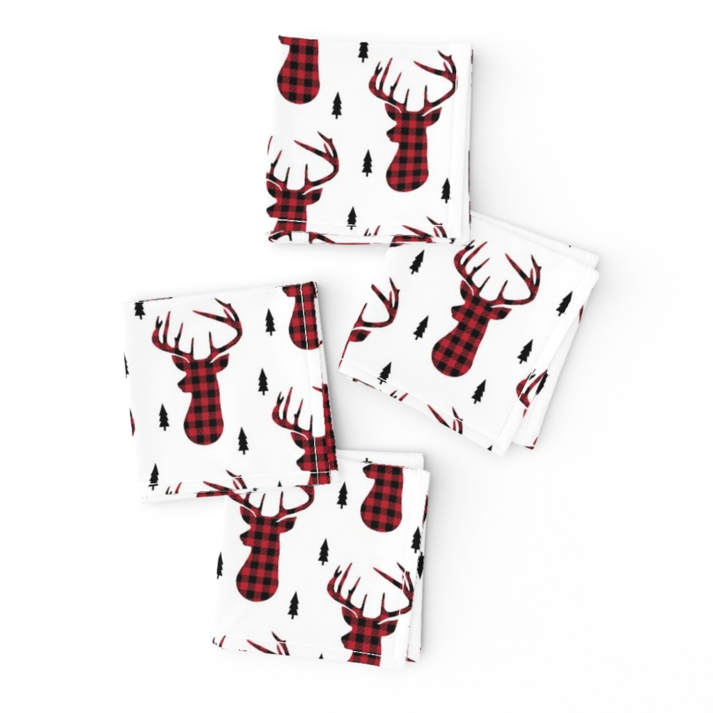 Buffalo Plaid Deer - Buck Woodland Baby Nursery Kids Children Baby Boy Bedding