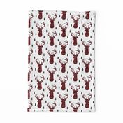 Buffalo Plaid Deer - Buck Woodland Baby Nursery Kids Children Baby Boy Bedding