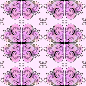 Pink Hearts - Mirrored Design