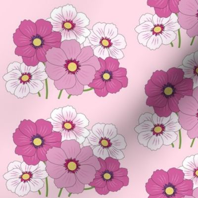 Mauve Floral Garden Print