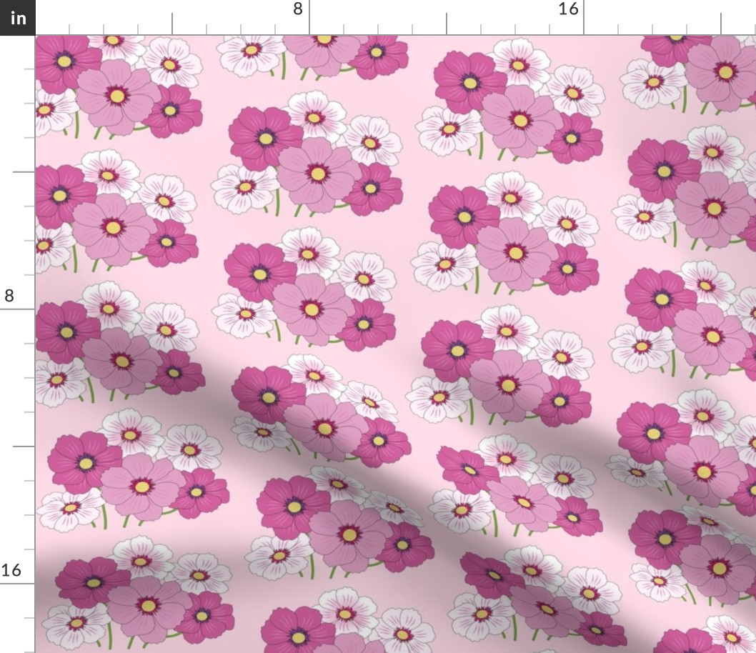 Mauve Floral Garden Print