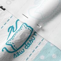 Cut & Sew Aqua Kimono Bat Plush