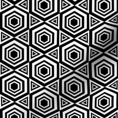 African Inspired Black and White Suns