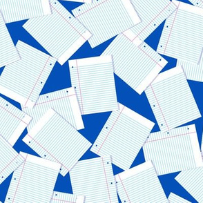 Notebook Paper Scatter - Blue