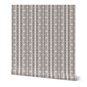 African Art Inspired Mud Cloth White-3