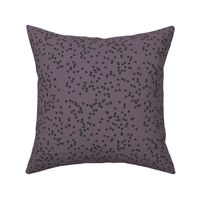 confetti dots - graphite on purple