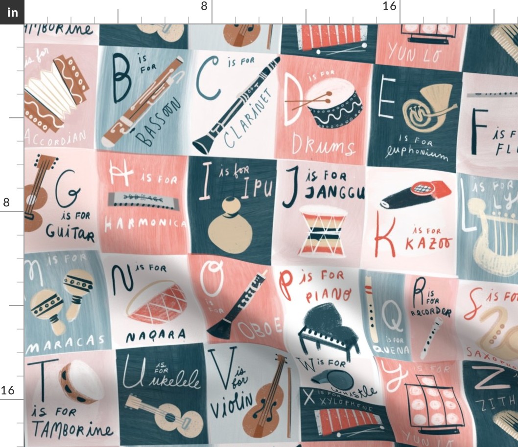 Musical ABC Cheater Quilt